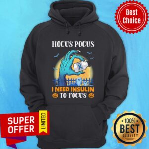 Alternative view of Nice Hocus Pocus I Need Insulin To Focus Breast Cancer Halloween Shirt