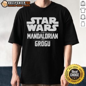 Official Star Wars The Mandalorian And Grogu Letter T-Shirt