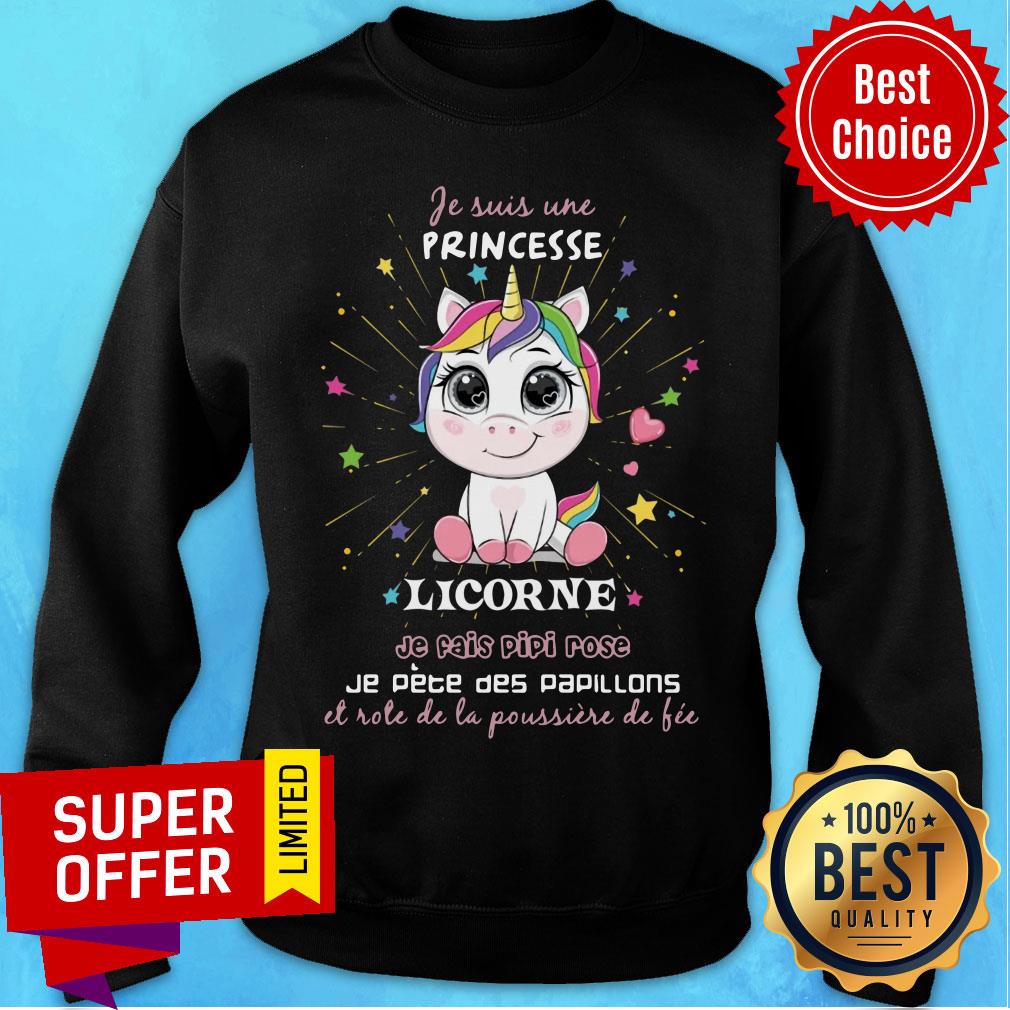 Unicorn Je Suis Ure Princess Licorne Shirt - Image 5
