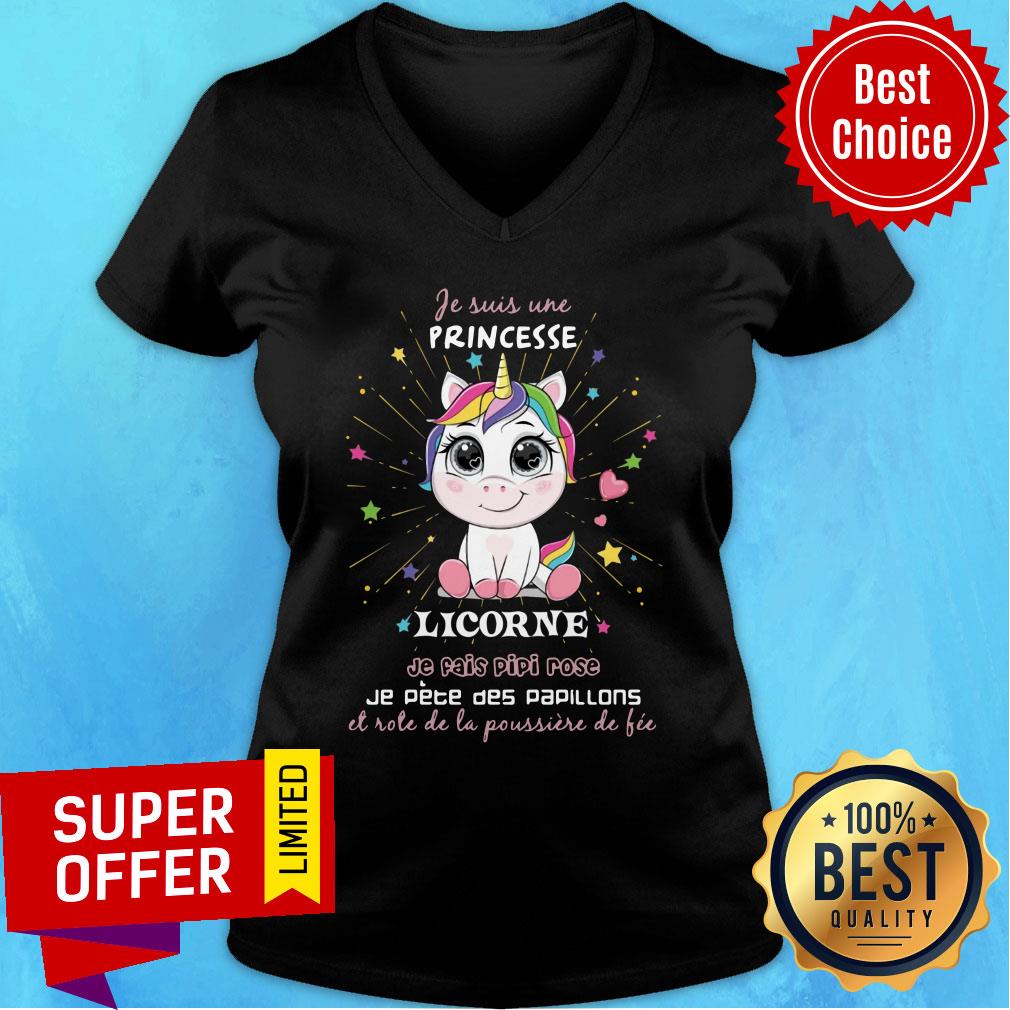Unicorn Je Suis Ure Princess Licorne Shirt - Image 3