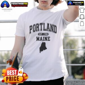 Pretty Portland Maine Est 1786 Varsity T-Shirt