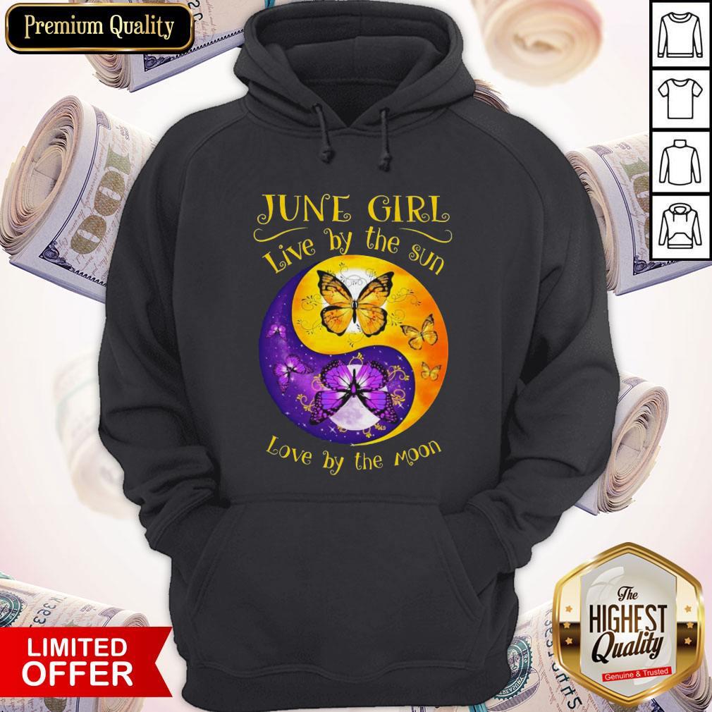 Butterfly June Girl Love By The Sin Love By The Moon Shirt - Image 3