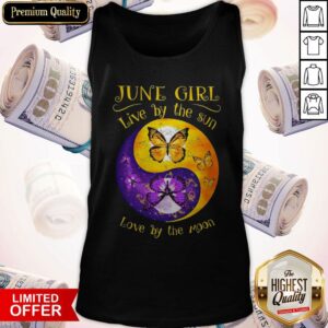 Alternative view of Butterfly June Girl Love By The Sin Love By The Moon Shirt