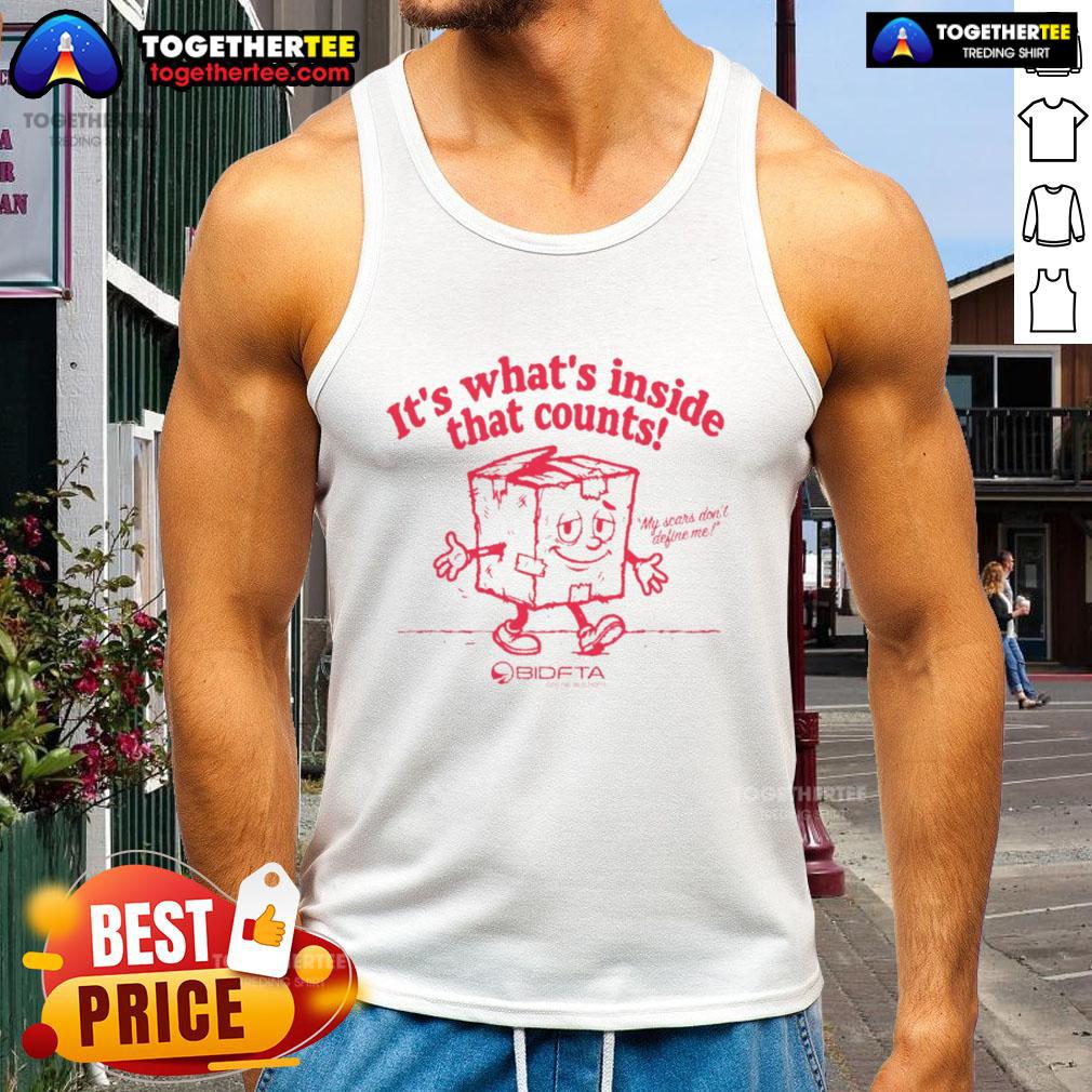 Happy It's Whats inside That Counts BidFTA T-Shirt - Image 4