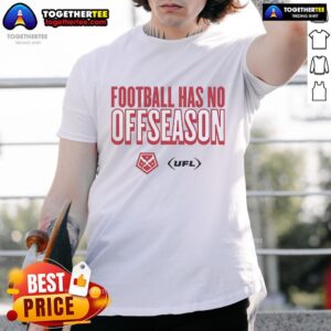 Official DC Defenders Football Has No Offseason Logo T-Shirt
