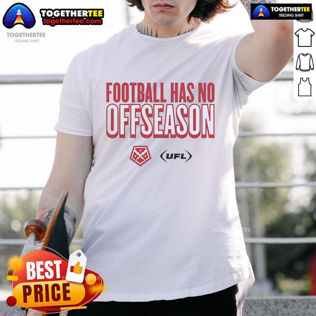 Official DC Defenders Football Has No Offseason Logo T-Shirt