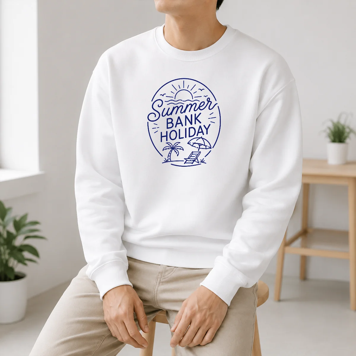 Good Minimalist Line Art Summer Bank Holiday Beach Shirt - Image 6