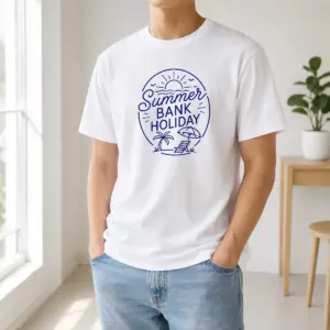 Good Minimalist Line Art Summer Bank Holiday Beach Shirt