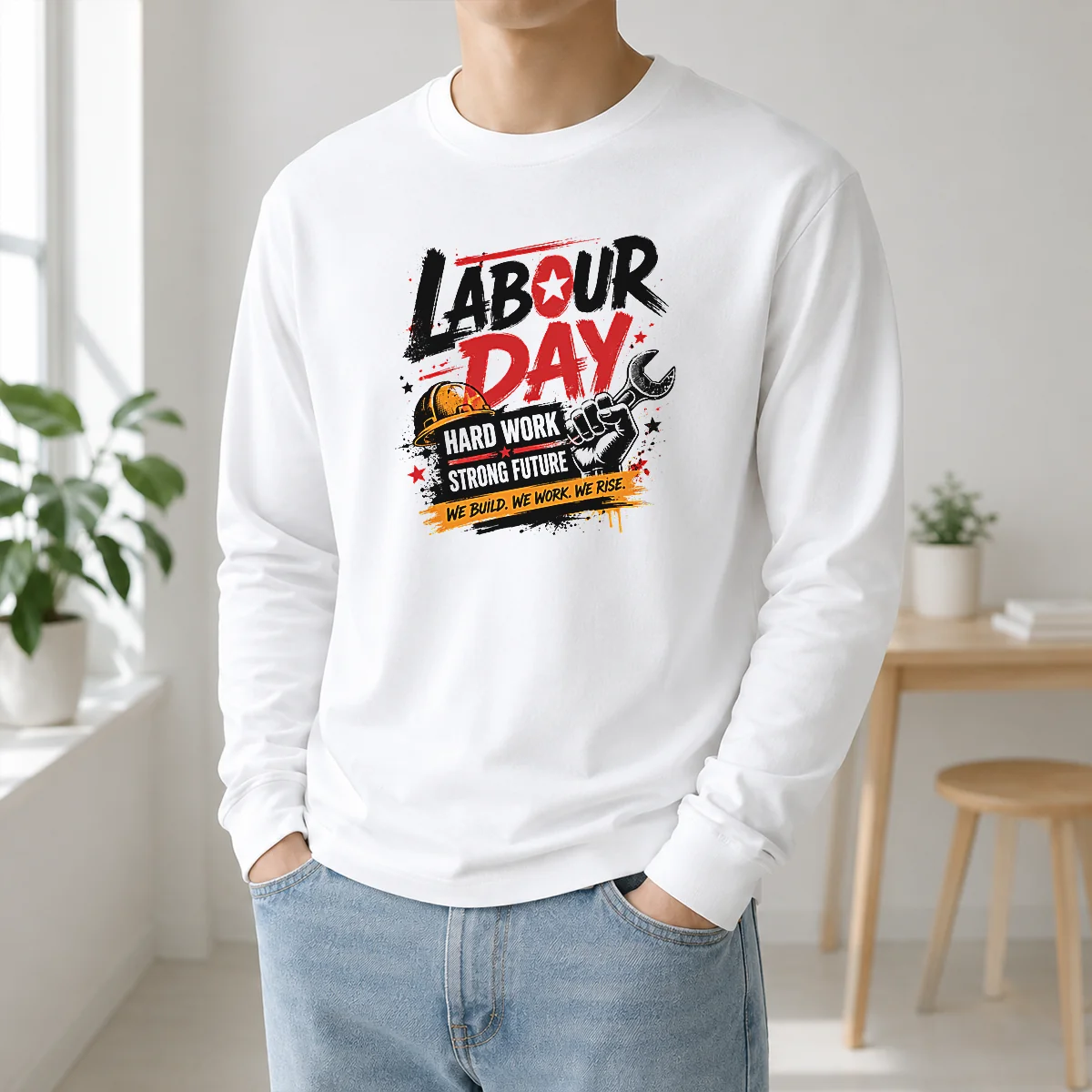 Official Grunge Labour Day Hard Work Strong Future Fist Shirt - Image 5