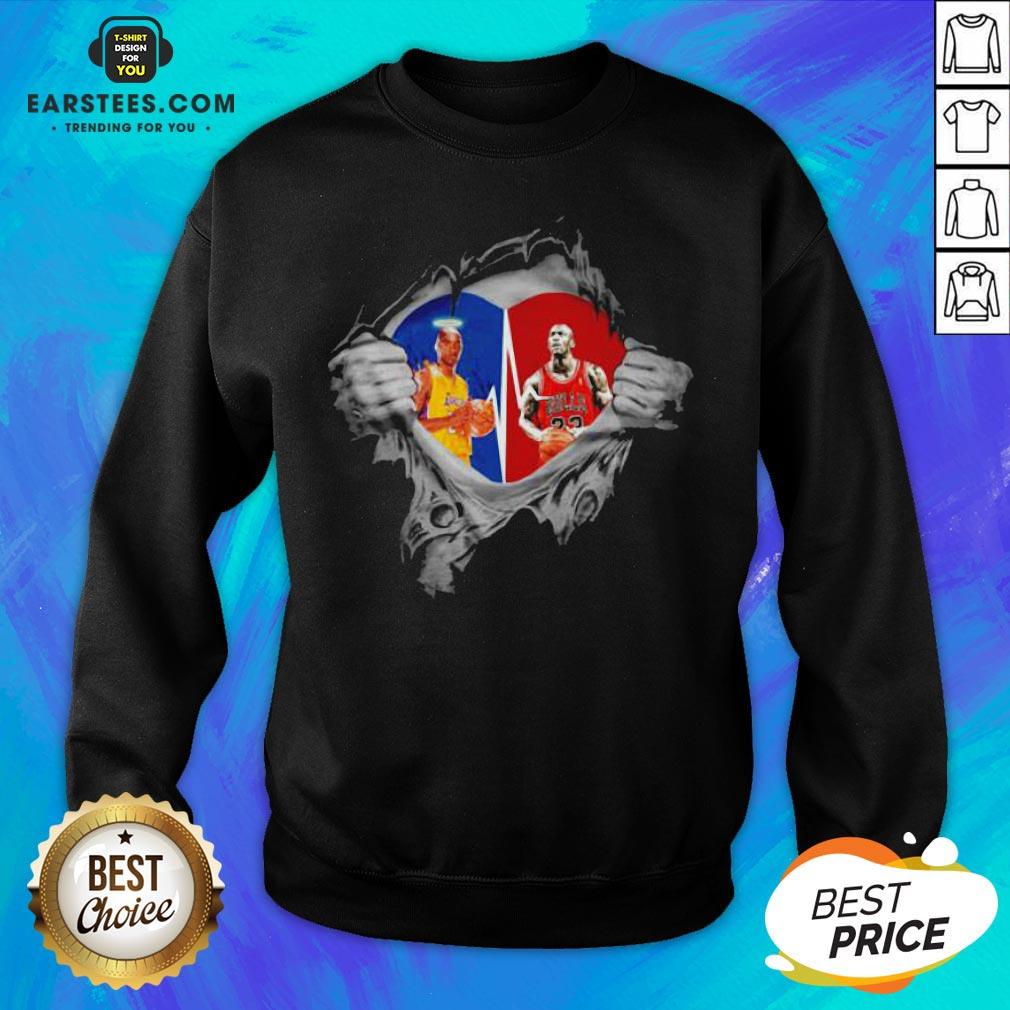 Perfect Heart Kobe Bryant And Michael Jordan Shirt - Image 2