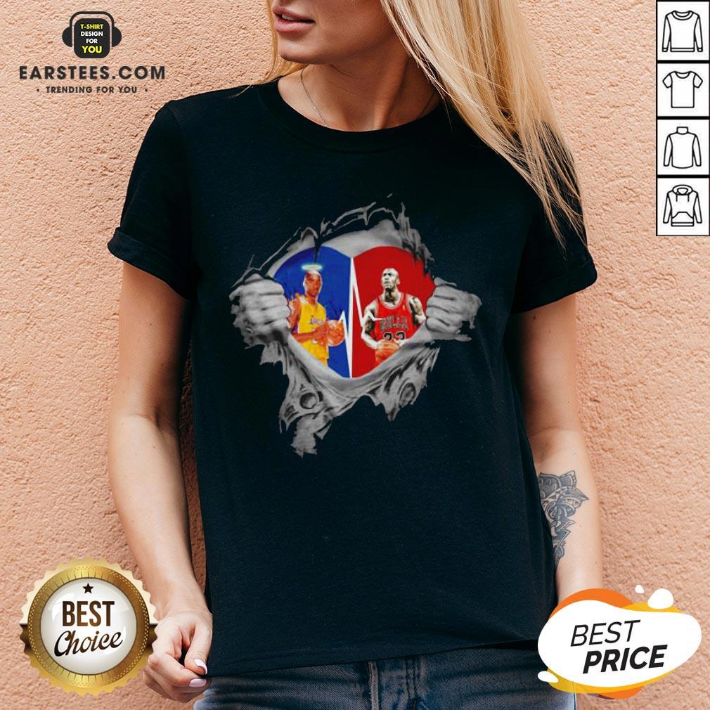 Perfect Heart Kobe Bryant And Michael Jordan Shirt - Image 4