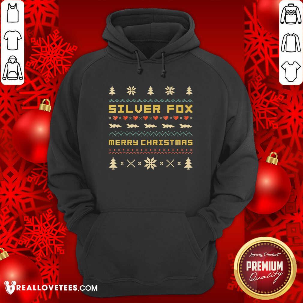 Top SILVER FOX Merry Christmas Ugly Christmas Shirt - Image 4