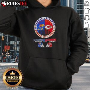 Alternative view of Awesome Kansas Sports Jayhawks Saturdays On Chiefs Sundays Helmets Football T-Shirt
