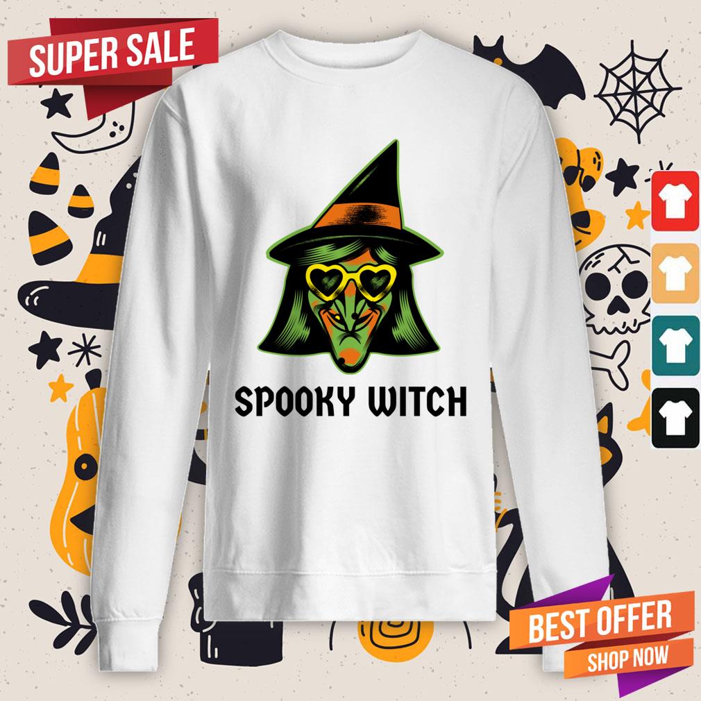 Spooky Witch Happy Halloween Day Shirt - Image 4
