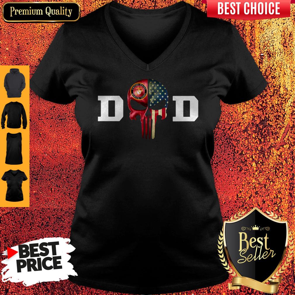 Top United States Marine Corps Dad Shirt - Image 2