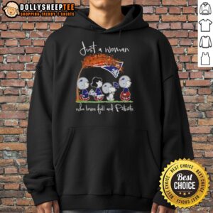 Alternative view of Awesome Peanuts Just A Woman Who Loves Fall And New England Patriots T-Shirt