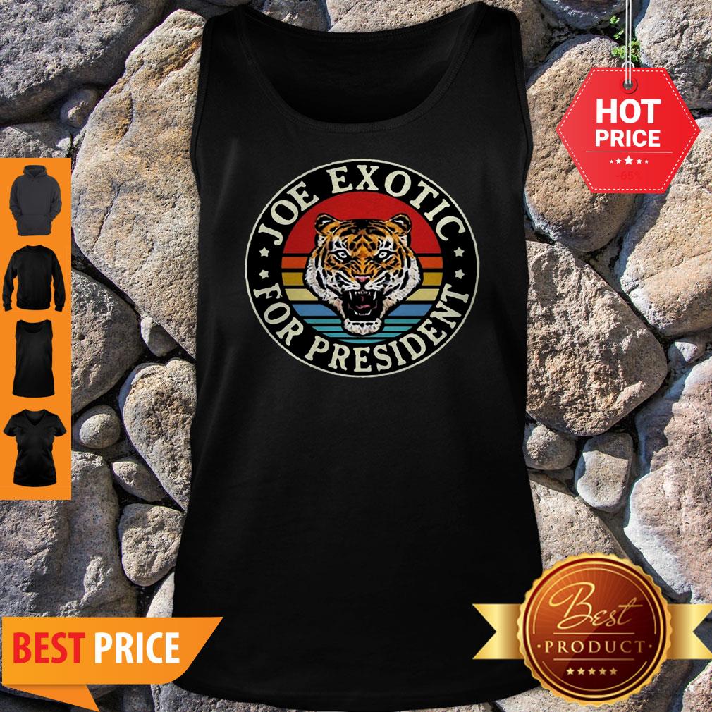 Tiger King Joe Exotic For President Vintage Shirt - Image 4