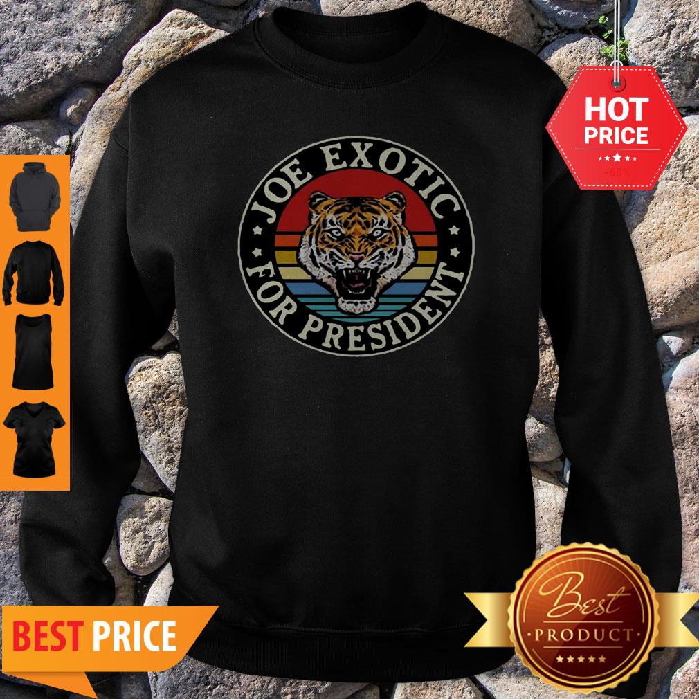 Tiger King Joe Exotic For President Vintage Shirt - Image 2