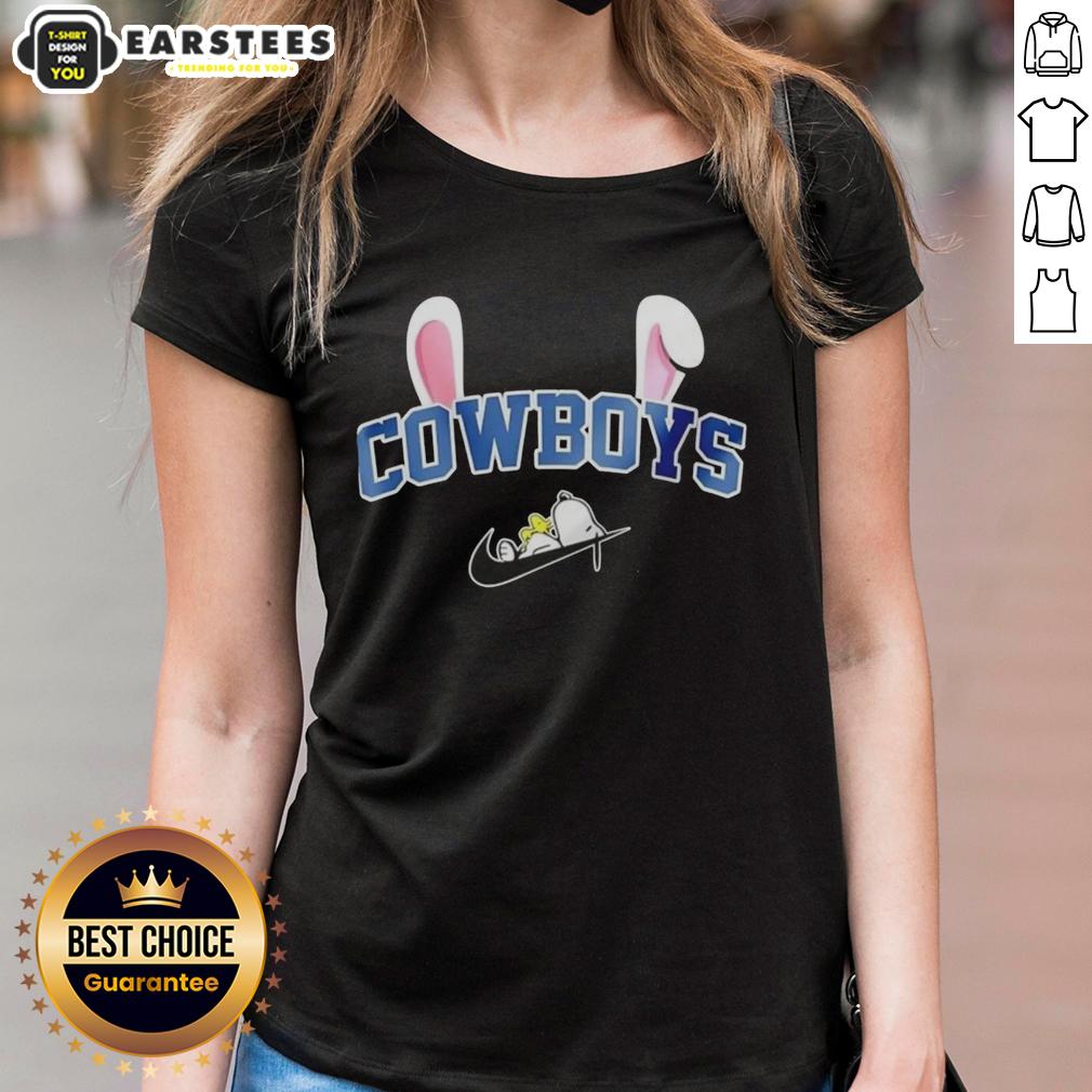 Awesome Dallas Cowboys X Snoopy Happy Easter T-Shirt - Image 3