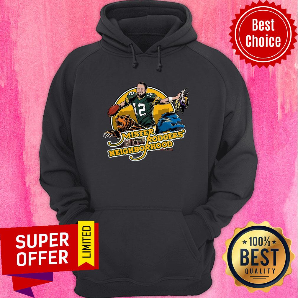 Awesome Aaron Rodgers Mister Rogers’ Neighborhood Shirt - Image 3