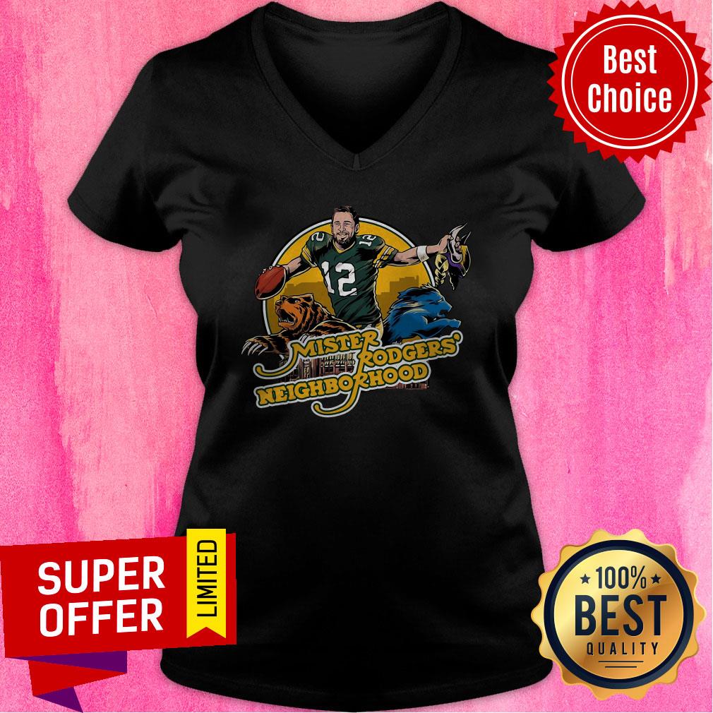 Awesome Aaron Rodgers Mister Rogers’ Neighborhood Shirt - Image 4