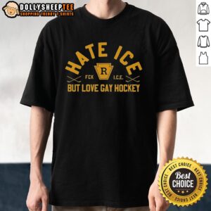 Hot Hate Ice But Love Gay Hockey T-Shirt