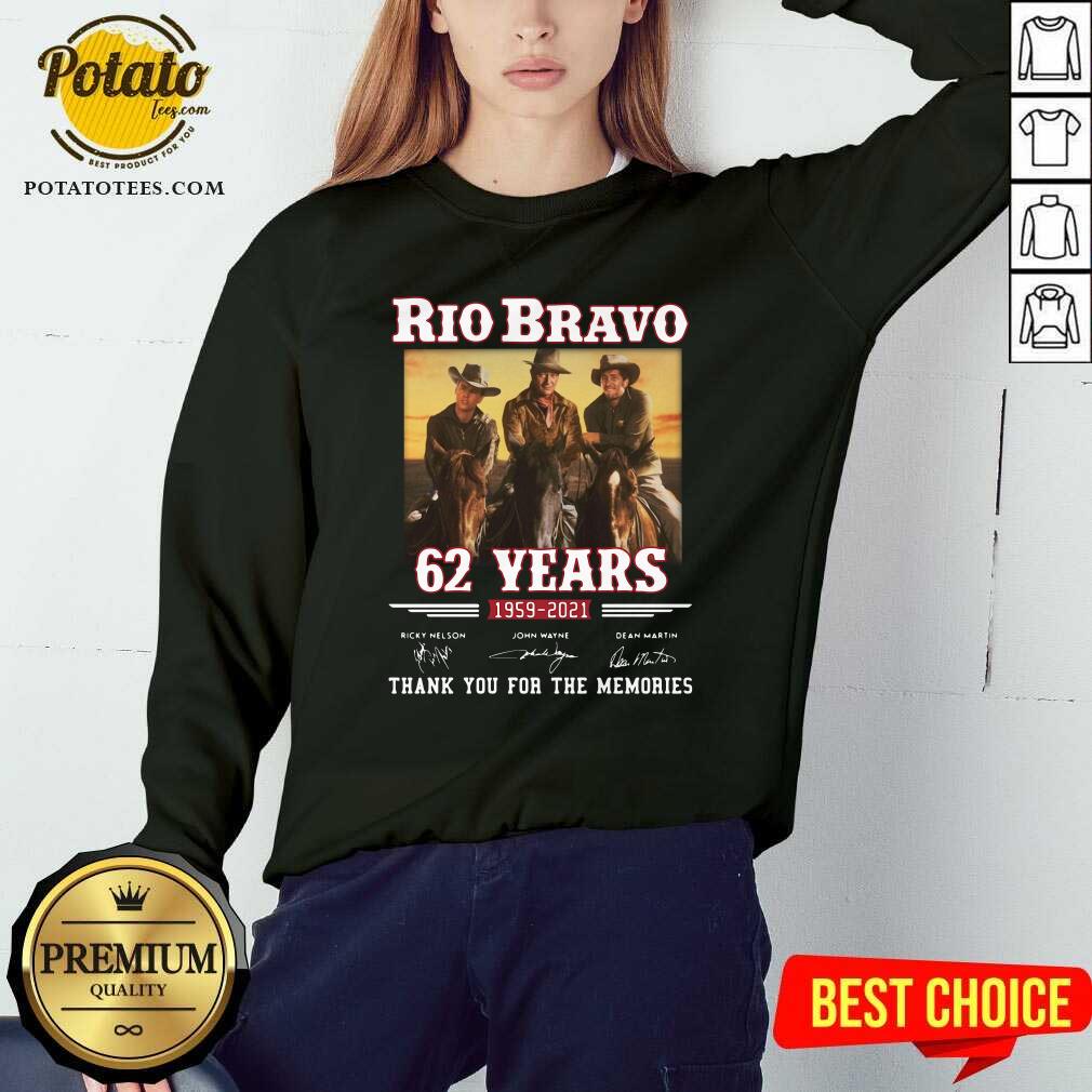 Good Rio Bravo 62 Years 1959 2020 Thank You For The Memories Signatures Shirt - Image 4