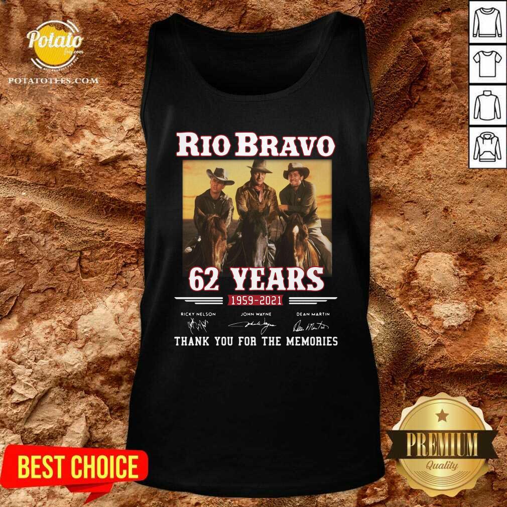 Good Rio Bravo 62 Years 1959 2020 Thank You For The Memories Signatures Shirt - Image 3