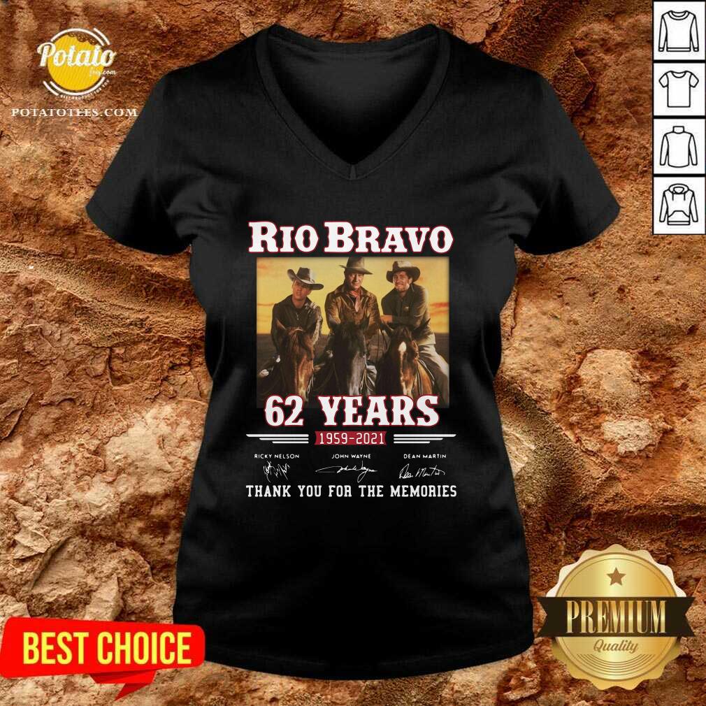 Good Rio Bravo 62 Years 1959 2020 Thank You For The Memories Signatures Shirt - Image 2