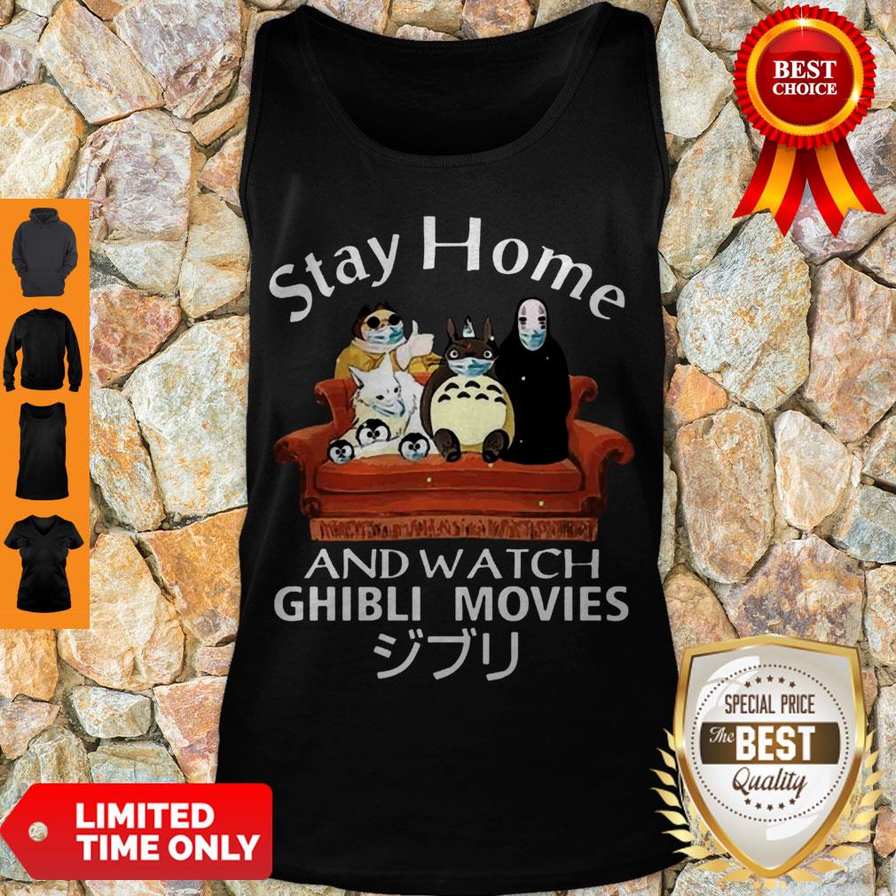 Awesome Totoro And Friends Stay Home And Watch Ghibli Movies Shirt - Image 4