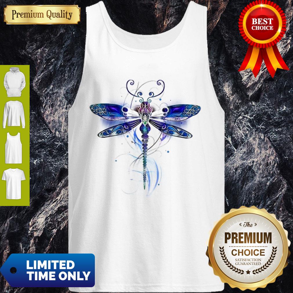 Awesome Abstract Dragonfly Shirt - Image 4
