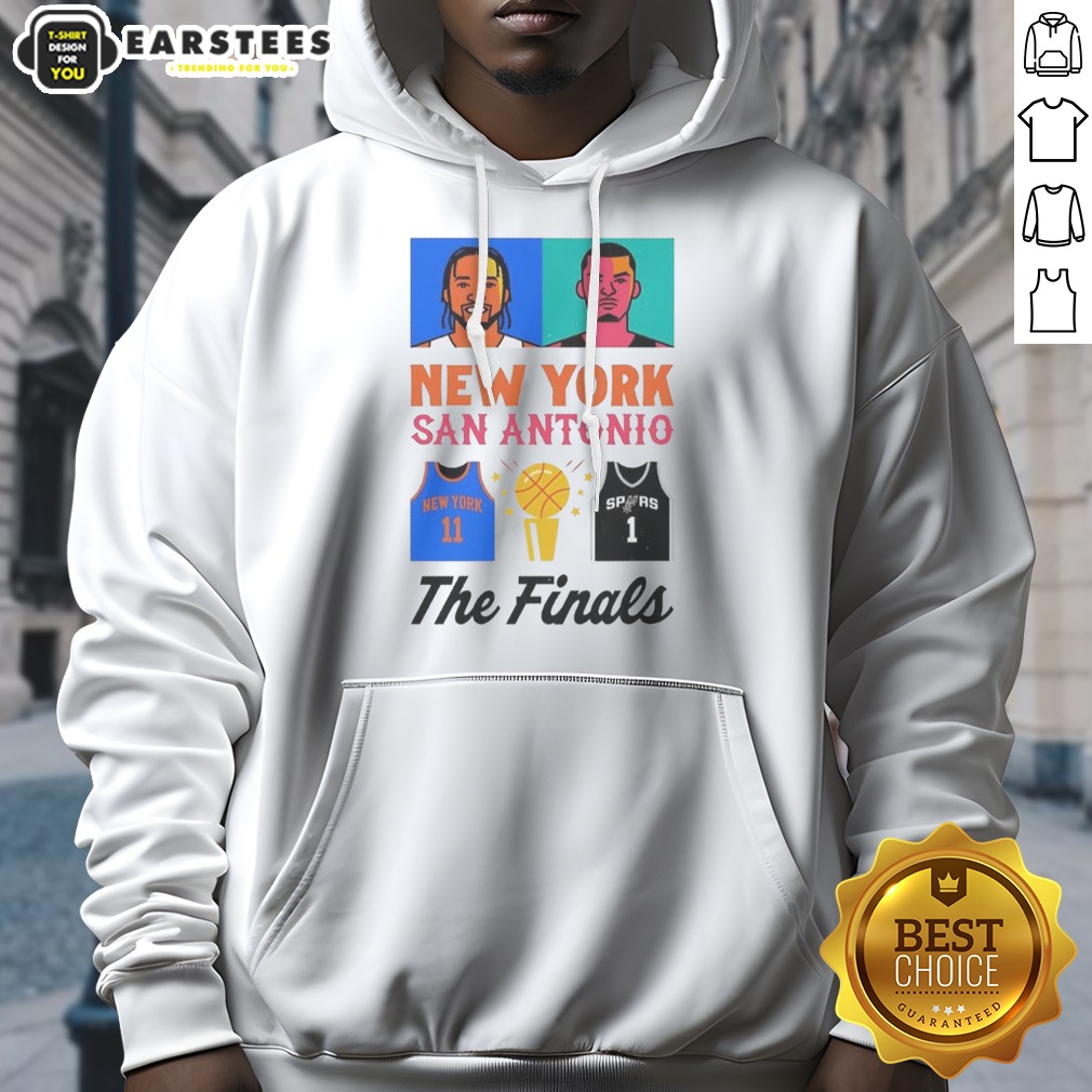 The Finals Jalen Brunson New York Knicks Victor Wembanyama San Antonio Spurs Shirt - Image 2