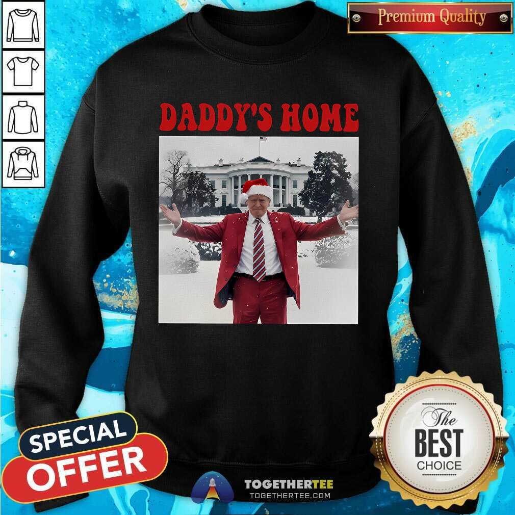 Good Daddy's Home White House Christmas Trump T-Shirt - Image 4