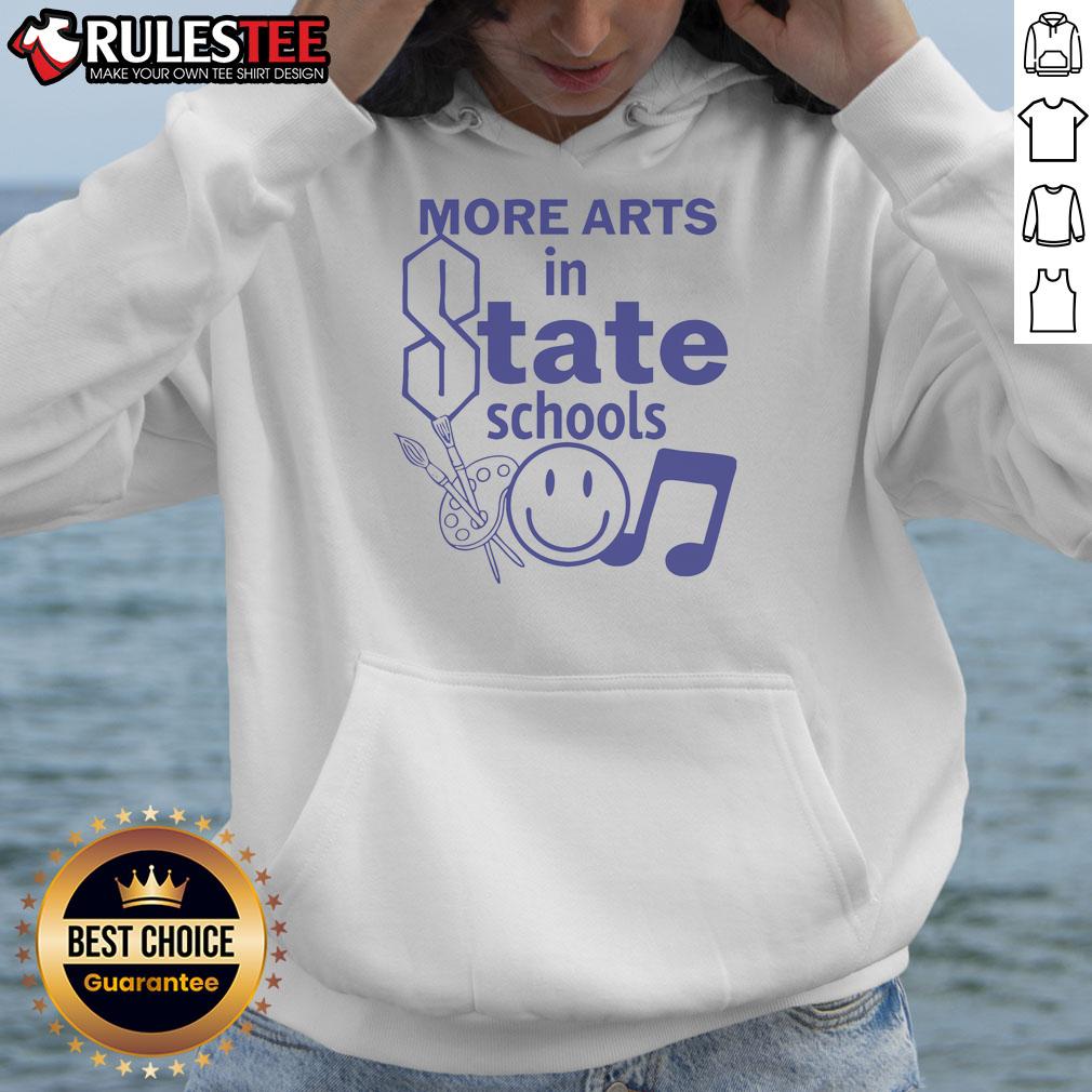 Pretty More Arts In State Schools Smiley T-Shirt - Image 2