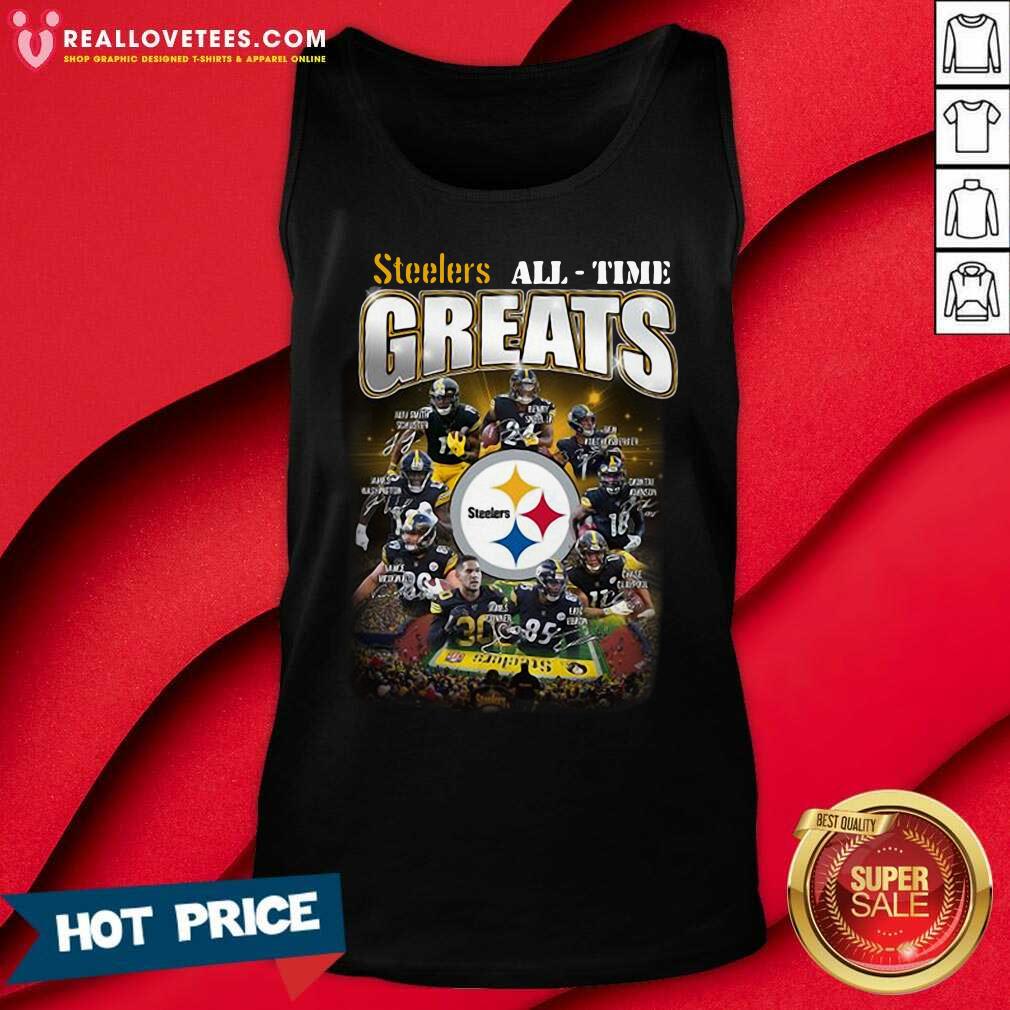 Perfect Pittsburgh Steelers All-time Greats Signatures Shirt - Image 2