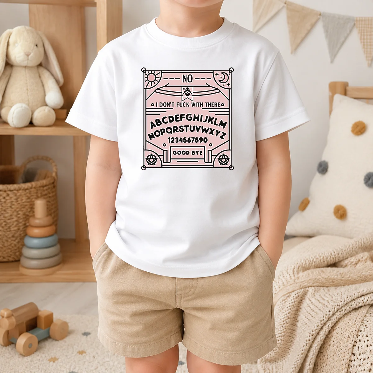 Pretty Ouija Board I Dont Fck With There Shirt - Image 9