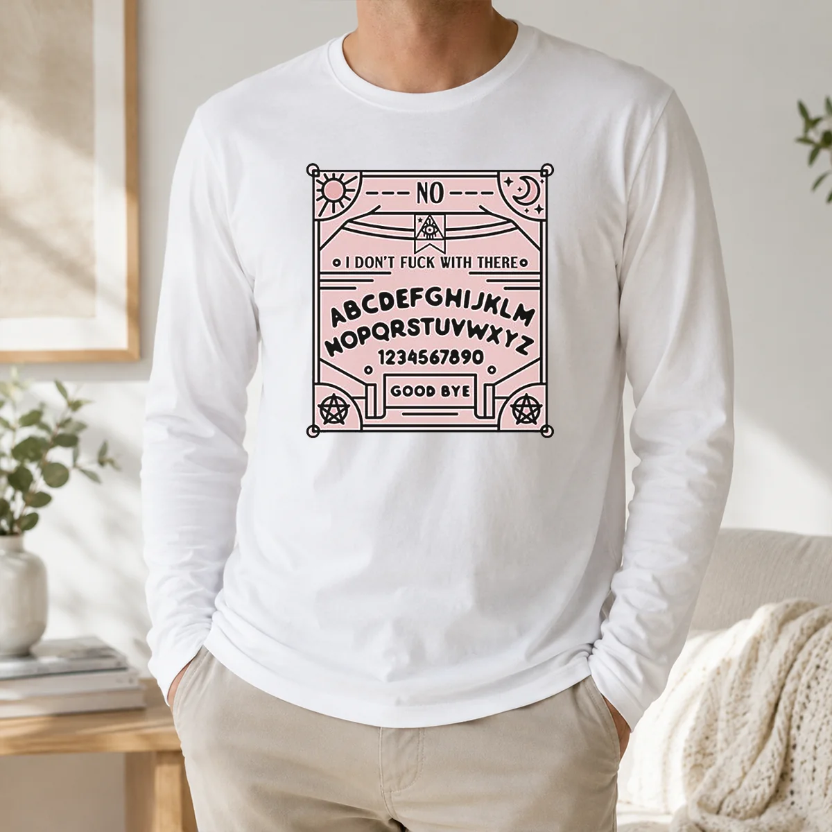 Pretty Ouija Board I Dont Fck With There Shirt - Image 5