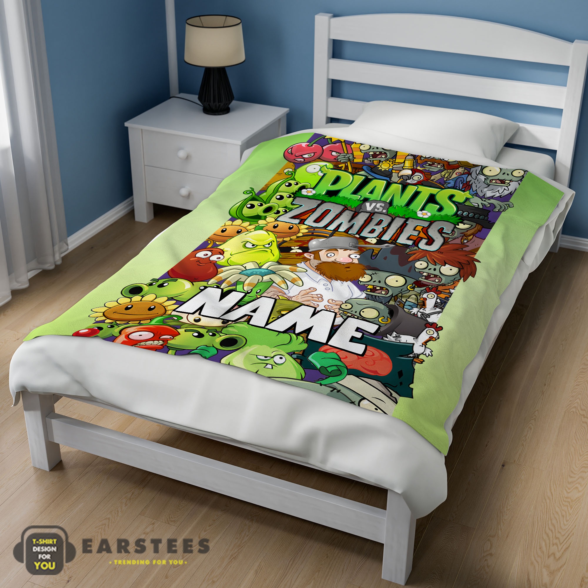 Good Game Plants vs Zombies All Character Blanket Fleece Customized Blanket - Image 2