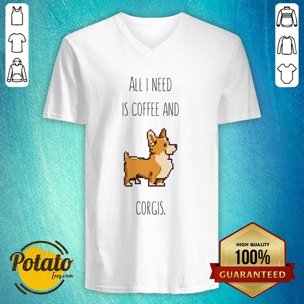 All I Need Is Coffee And Corgis Shirt - Image 2