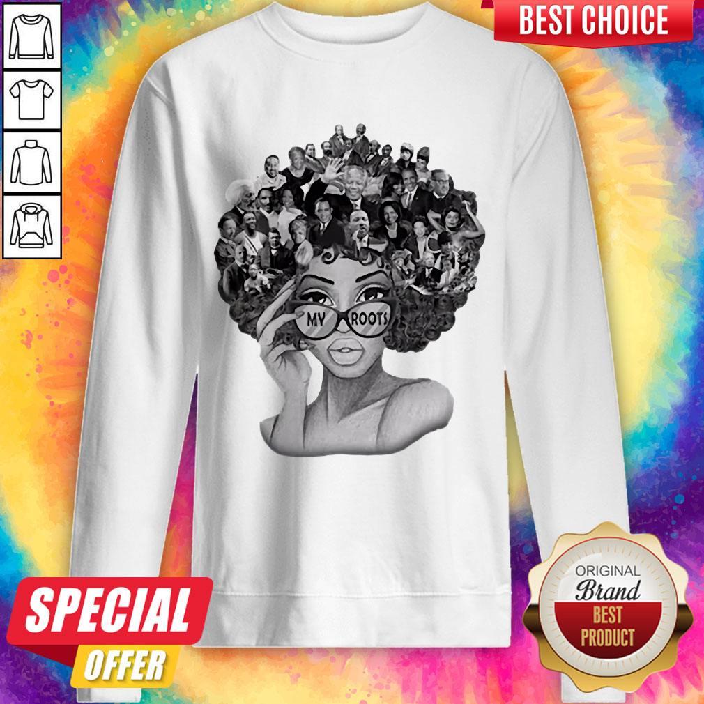 Black Girl All Victims Name My Roots BLM Shirt - Image 5