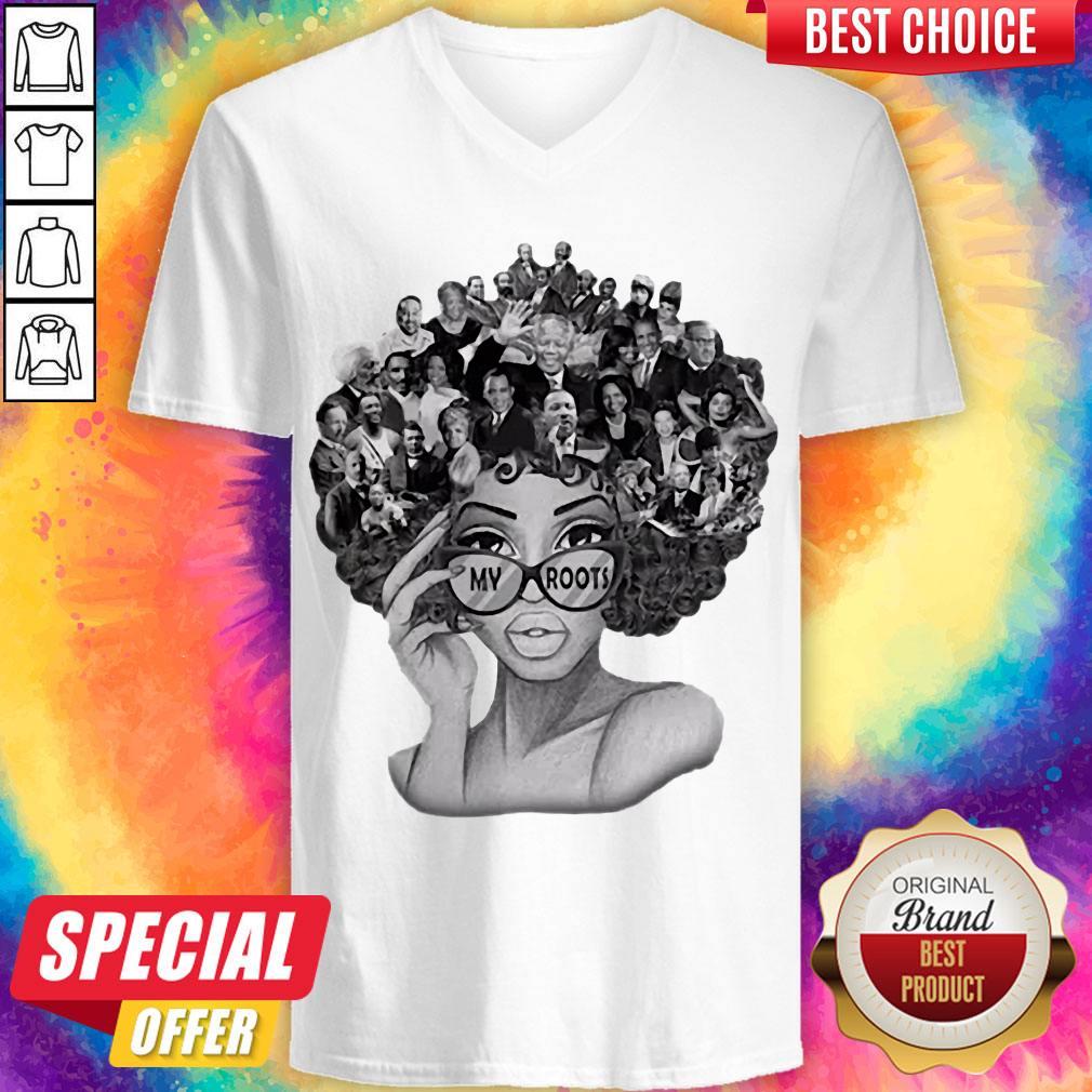 Black Girl All Victims Name My Roots BLM Shirt - Image 3