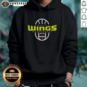 Alternative view of Official Dallas Wings Basketball 2026 On-Court Authentic Practice Logo T-Shirt