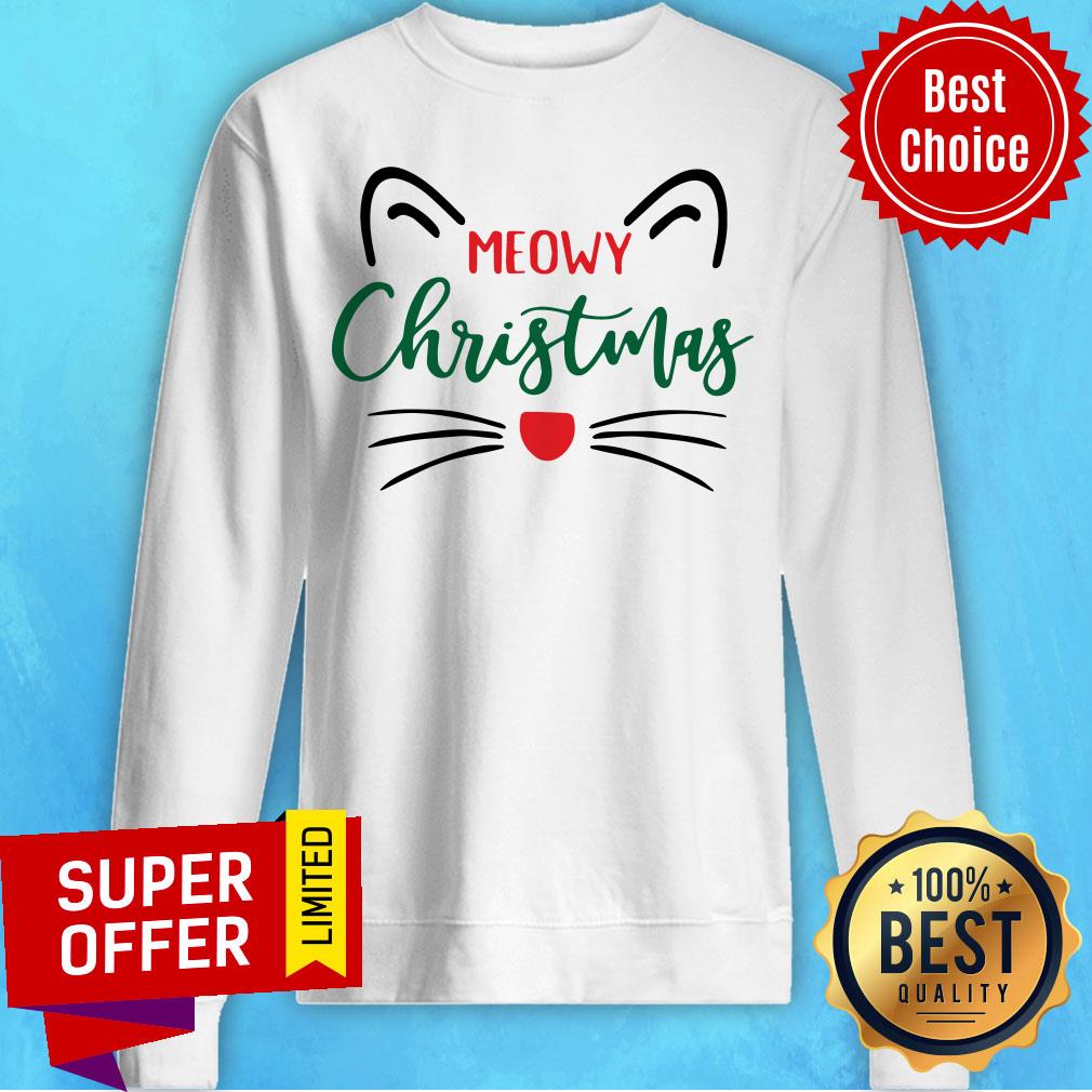Official Meowy Christmas Shirt - Image 5