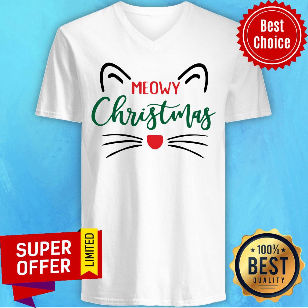 Official Meowy Christmas Shirt - Image 3