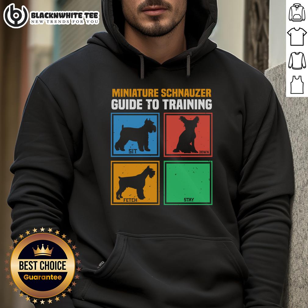 Good Miniature Schnauzer Guide To Training T-Shirt - Image 2