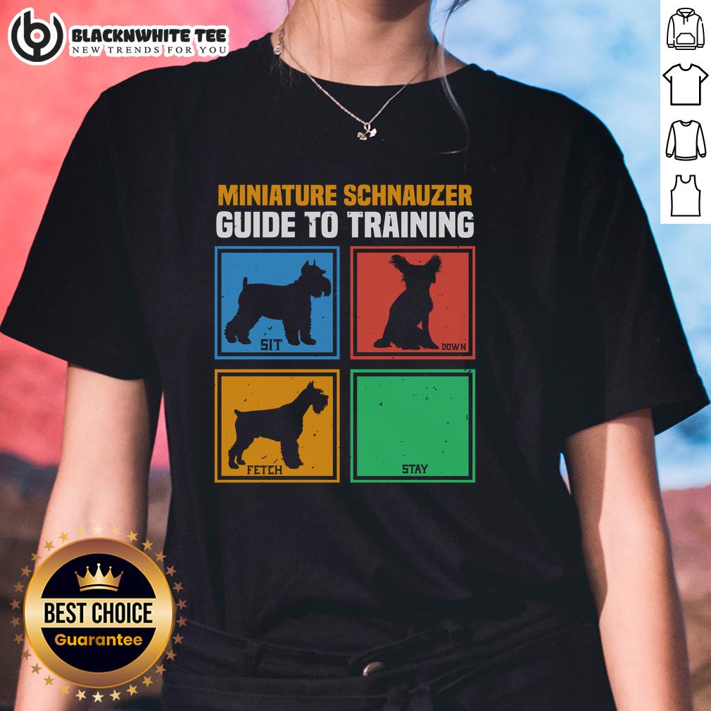 Good Miniature Schnauzer Guide To Training T-Shirt - Image 3