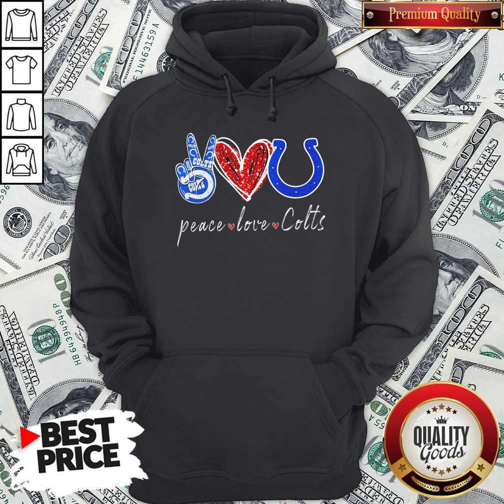 Awesome Peace Love Colts Shirt - Image 5