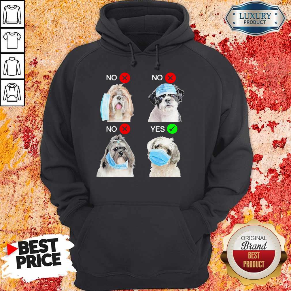 Shih Tzu Dogs Right Way To Wear Mask Shirt - Image 5