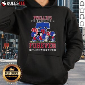 Alternative view of Happy Peanuts Charlie Brown Snoopy Philadelphia Phillies Baseball Forever Not Just When We Win T-Shirt