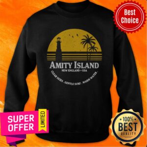 Alternative view of Awesome Amity Island Jaws Inspired Movie Shark Printed Shirt